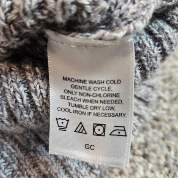 Alan Flusser Cardigan Sweater Mens L Loose Weave Gray Grandpa  Knit Cotton - Picture 10 of 10